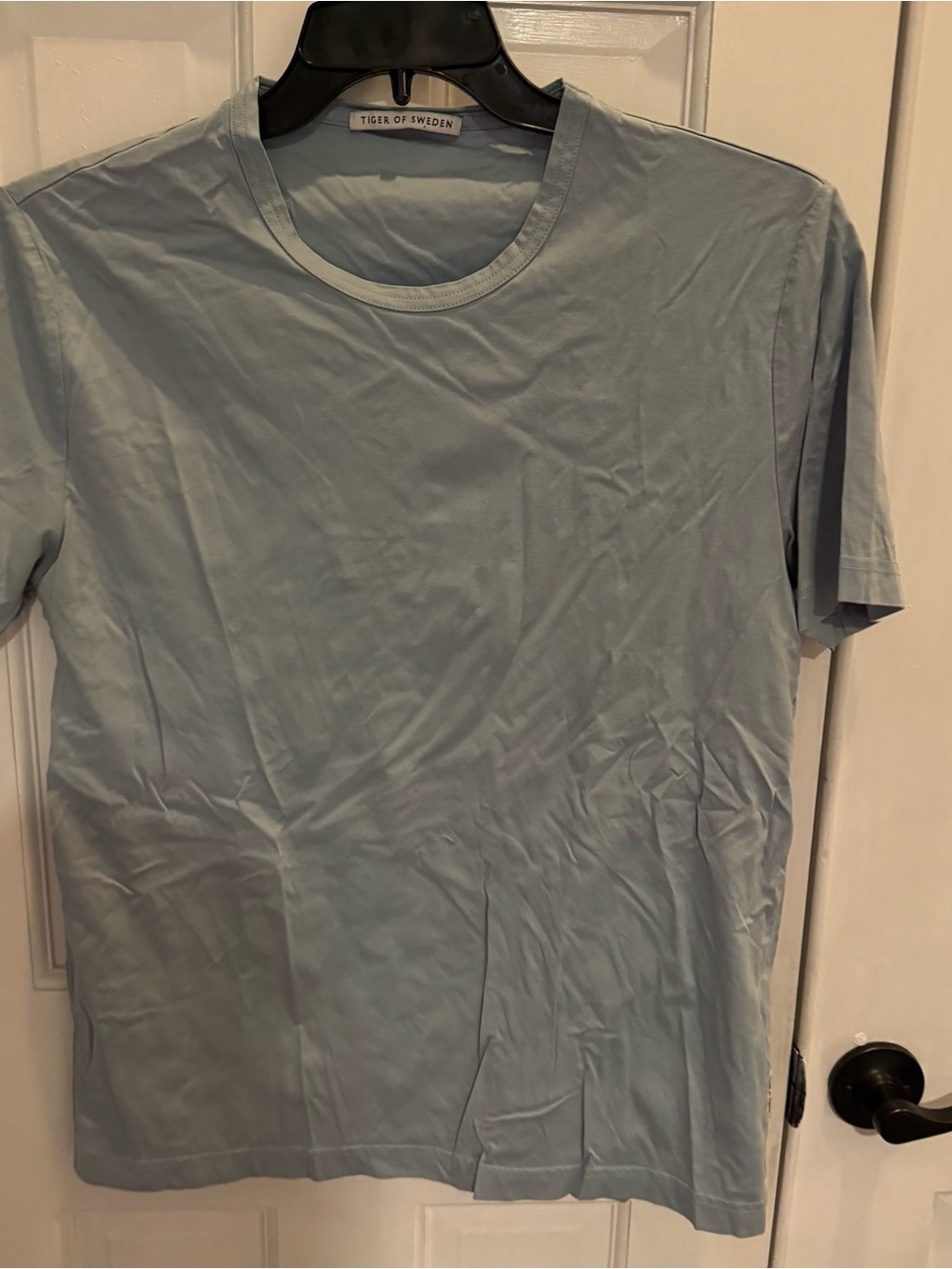 Tiger of Sweden Olaf Crew Neck T-Shirt Light Blue‎ Men’s Large Minimalist Tee